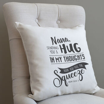 Personalised Sending You A Hug Cushion, 3 of 8