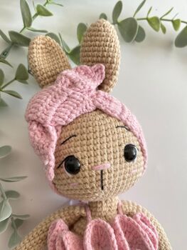Handmade Crochet Bunny Toys For Kids, 3 of 12