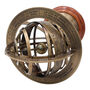22cm Bronze Armillary Sphere With Wooden Base, thumbnail 3 of 9