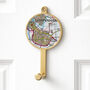 Personalised UK Postcode Map Wall Coat Hook, thumbnail 4 of 6