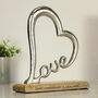 Personalised Love Heart Ornament – Wedding Gift For Couples, thumbnail 2 of 3