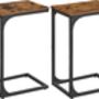 Set Of Two C Shaped Side Tables With Industrial Frame, thumbnail 9 of 9