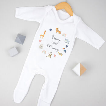 Personalised Mother's Day Mummy And Me Matching Pyjamas Animals, 5 of 5