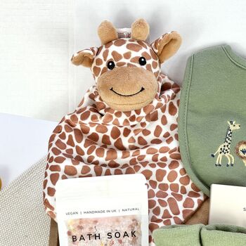 Giraffe Safari New Baby And New Parents Gift Set, 2 of 7