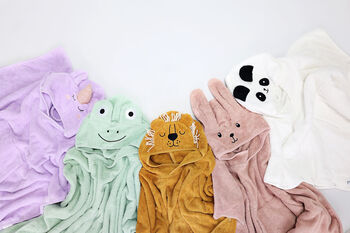 Lion Children's Hooded Towel Poncho, 4 of 12