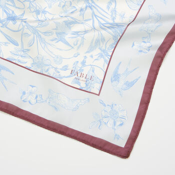 Bunny Blues Square Scarf, 4 of 4