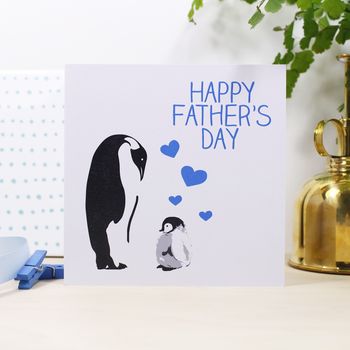 Happy Fathers Day Penguin Card, 3 of 8