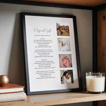 Personalised Use Your Own Baby Photos Poem Print Handmade Print, 2 of 8