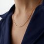 9ct Solid Gold Twisted Singapore Chain Necklace, thumbnail 1 of 5