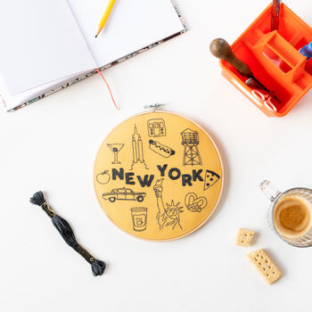 New York X Maptote Embroidery Hoop Kit, 2 of 5