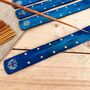 Wooden Incense Holders In Midnight Blue And Gold, thumbnail 12 of 12