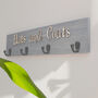 Personalised Coat Rack With Hooks, thumbnail 2 of 5