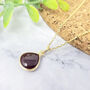 Dark Ruby 40th Birthday Gift Gemstone Necklace, thumbnail 1 of 3