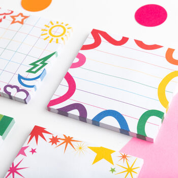Colourful Squiggles Sticky Notes, 2 of 6