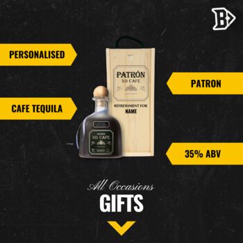 Personalised Patrón Xo Cafe Coffee Tequila Gift Set, 2 of 4