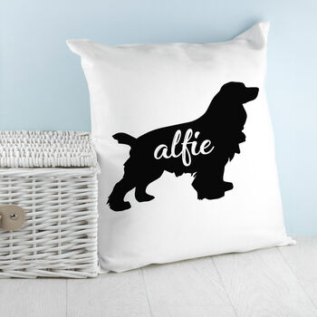 Personalised Dog Silhouette Cushion Cover, 8 of 12