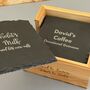 Personalised Slate Coaster Set With Wooden Box, thumbnail 4 of 7