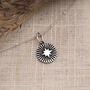 Star Burst Necklace With Optional Personalised Initial In Silver, thumbnail 6 of 8