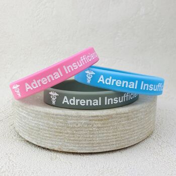 Adrenal Insufficiency Silicone Medical Alert Wristband, 2 of 8