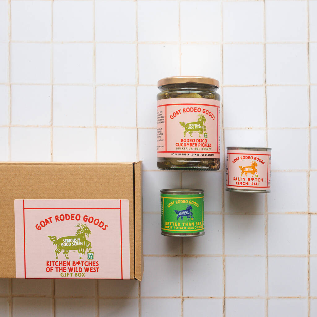 Kitchen B*Tches Of The Wild West Pickle And Spice Gift Box, 1 of 4