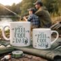 Personalised Reel Cool Dad And Son Matching Fishing Mugs, thumbnail 1 of 3