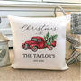 Personalised Christmas Tree And Truck Cushion, thumbnail 1 of 3