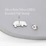 Hippo Stud Earrings In Sterling Silver, thumbnail 9 of 12
