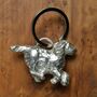 Spaniel Dog Pewter Keyring. Springer Gifts UK Handmade, thumbnail 1 of 9