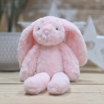 Katie The Long Leg Light Pink Bunny Soft Toy, 2 of 3