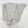 Fair Trade Handknit Chunky Triangle Tassel Shawl Scarf, thumbnail 5 of 6