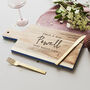Personalised Couples Wooden Chopping Board, thumbnail 5 of 6