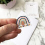 'Follow your dream' Rainbow Acrylic Pin Badge, thumbnail 4 of 11