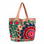 Embroidered Suzani Bag In Pale Pink, thumbnail 3 of 12