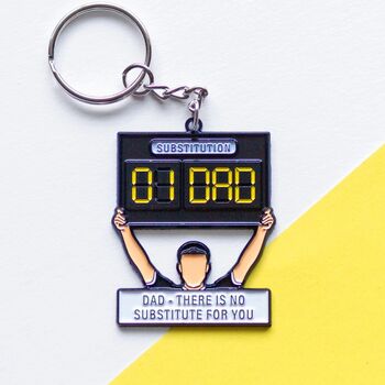 Father's Day Football Keyring For Dad, 2 of 7