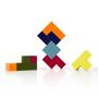 Family Game 3D Puzzle 'Kubus' In Coloured Beech Wood, thumbnail 3 of 5