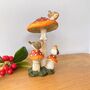 Toadstools With Robins Decoration, thumbnail 5 of 6