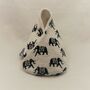 Eco Baby Shoes In Elephant Print Fabric, thumbnail 5 of 12