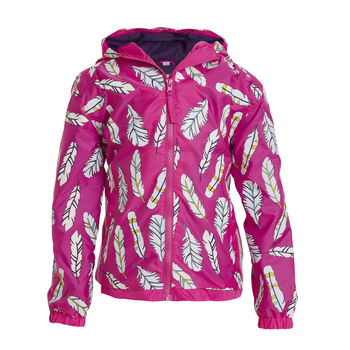 Children's Feather Colour Changing Pack Away Raincoat, 2 of 3