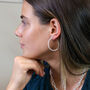 Silver Plated Textured Hoop Earrings, thumbnail 1 of 3