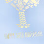 50th Golden Wedding Anniversary Foil Family Tree Print, thumbnail 10 of 10