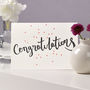 'Congratulations' Script Letterpress Card, thumbnail 1 of 4