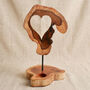 Wooden Heart Tealight Holder Anniversary Gift, thumbnail 1 of 3