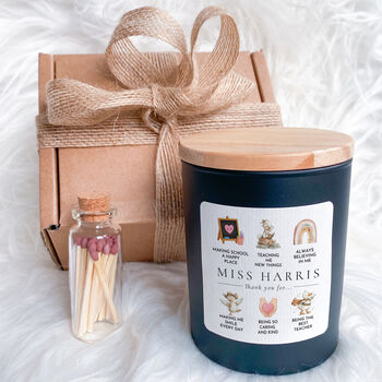 Personalised Teacher Thank You Candle Keepsake Gift, 2 of 10