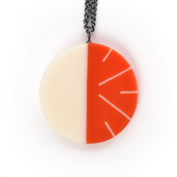 Resin And Silver Modernist Pendant, 2 of 6