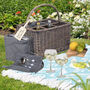 Personalised Gin Lover's Wicker Picnic Basket, thumbnail 1 of 7