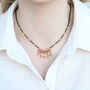 Indian Nazarian Gold Mangalsutra Black Beads Necklace, thumbnail 3 of 4