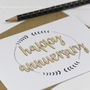 Happy Anniversary Wooden Words Cards, thumbnail 2 of 3