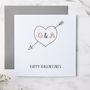 Personalised Initial Love Heart Card, thumbnail 4 of 5