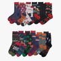 12 Day Christmas Advent Calendar Woodland Animals Bamboo Socks Mens, thumbnail 2 of 3