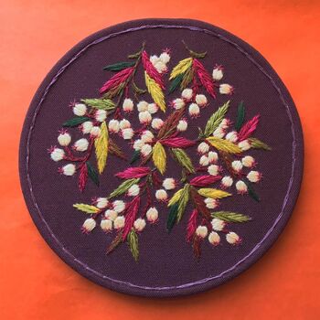 Autumn Berries Botanical Embroidery Kit, 4 of 5